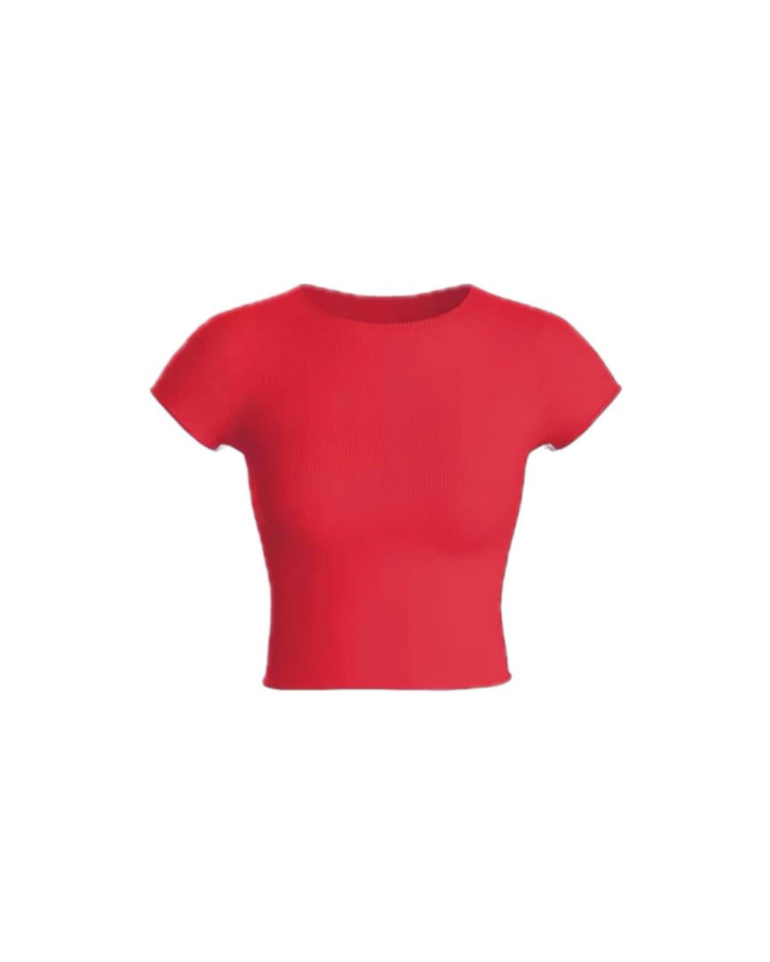 CHERRY RIBBED SHIRT