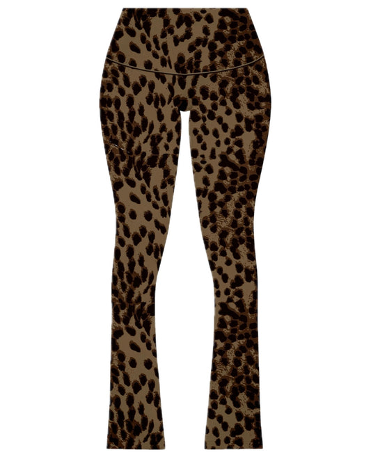 CHEETAH PRINT FOLD OVER LEGGINGS