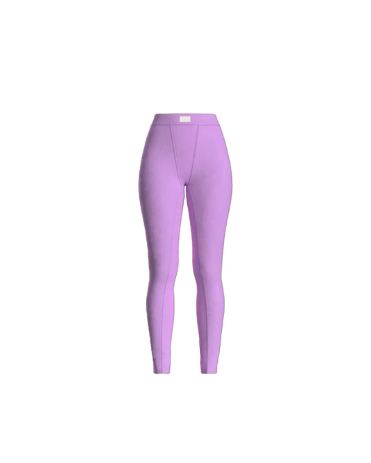 LAVENDER RIBBED LEGGINGS