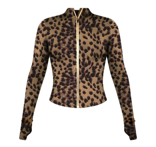 CHEETAH PRINT SMOOTH JACKET