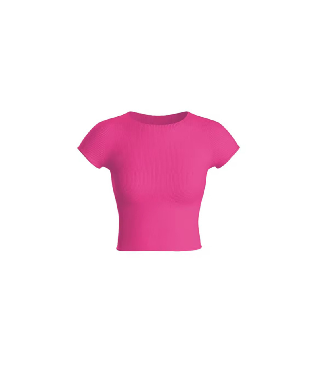 MAGENTA RIBBED SHIRT