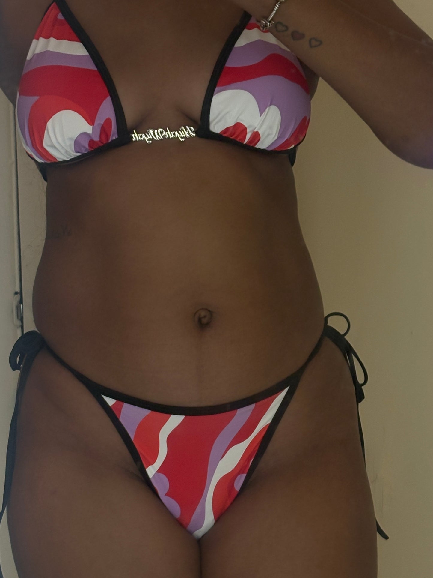 MARMOL PRINT KINI | RED