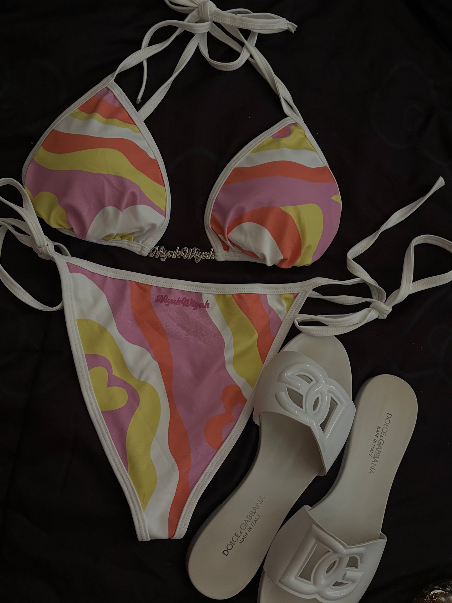 MARMOL PRINT KINI | BUBBLEGUM
