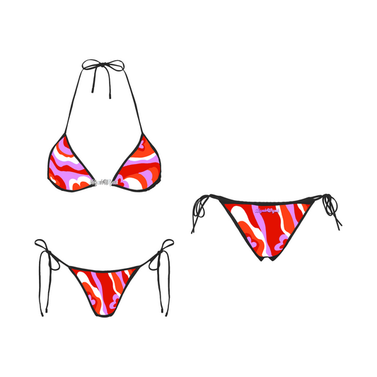 MARMOL PRINT KINI | RED